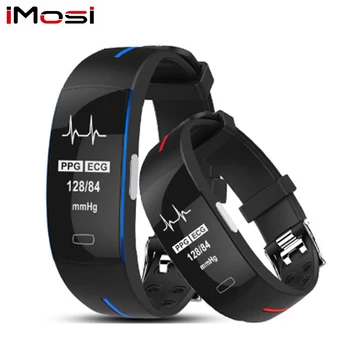 

Imosi P3 Smart Band Support ECG+PPG Blood Pressure Heart rate Monitoring IP67 waterpoof Pedometer Sports Fitness Bracelet