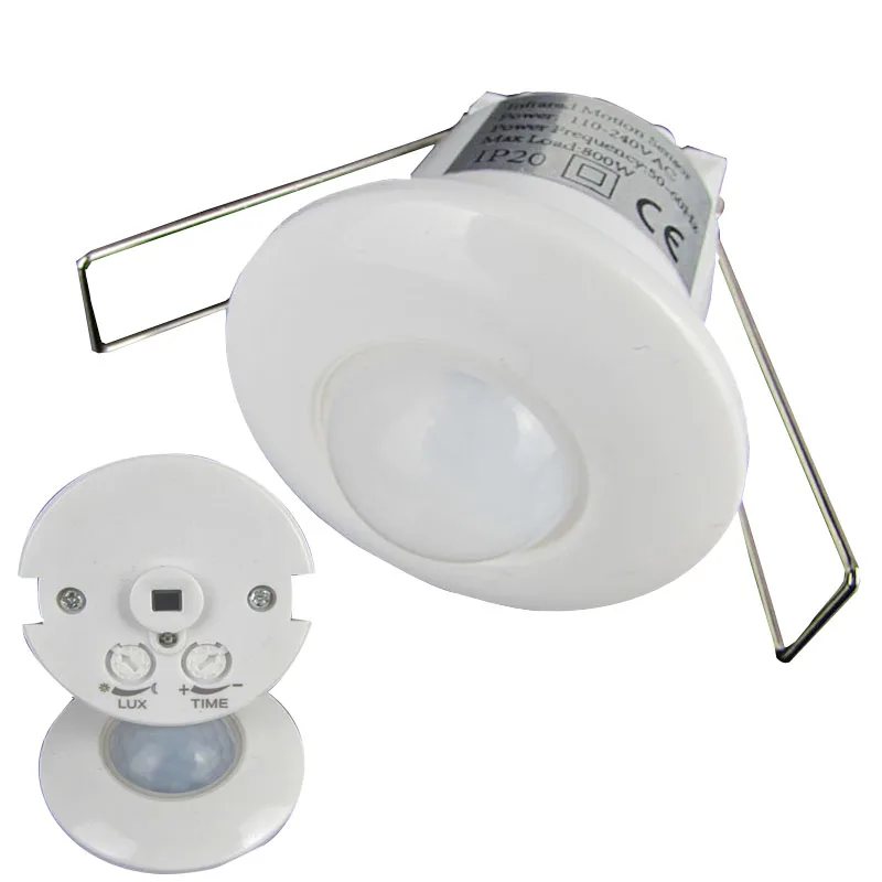 Closeout Hot sale Electric UnitDC 9V-24V 360 Degree Mini Recessed PIR Ceiling Occupancy Motion Sensor Detector Switch Dry contact output con precio bajo, Descuento 8% ...
