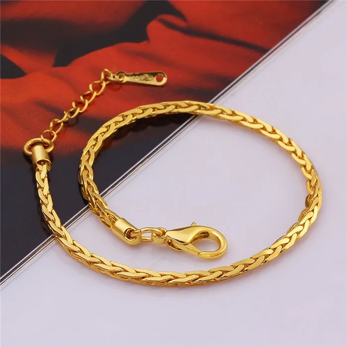Gold Jewelry Bracelet Hand Chain 
