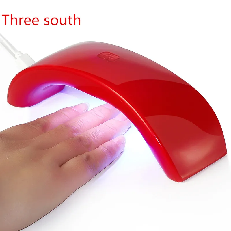 

Three south 12WQuick-Dry uv led lamp for Nails Drum Portable Mini Rainbow Shape Line USB LED Lamp for Nails Curing Dryer For UV