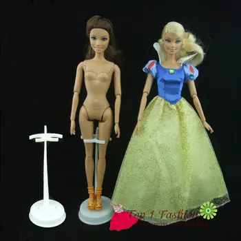 

Free shipping 5pieces / lot white Doll holder Stand Display Holder For 1/6 dolls for Barbie Doll for Monster High doll