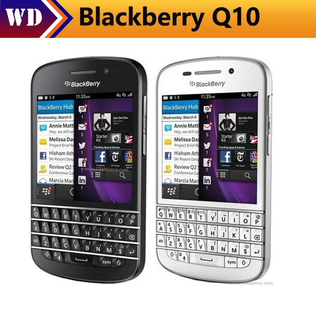 Original Unlocked Blackberry Q10 Mobile Phone 3G 4G Network 8.0MP Dual