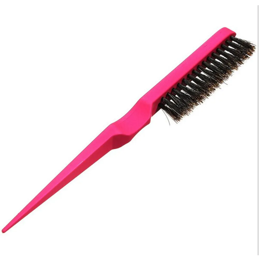 

Salon comb hair teasing brush three row natural boar bristle hair comb cepillos de pelo profesionales hair comb brush cepillo an