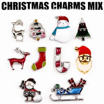 

Free Shipping! 300PCS/lot Mixed Christmas Charms Floating charms for floating charms lockets