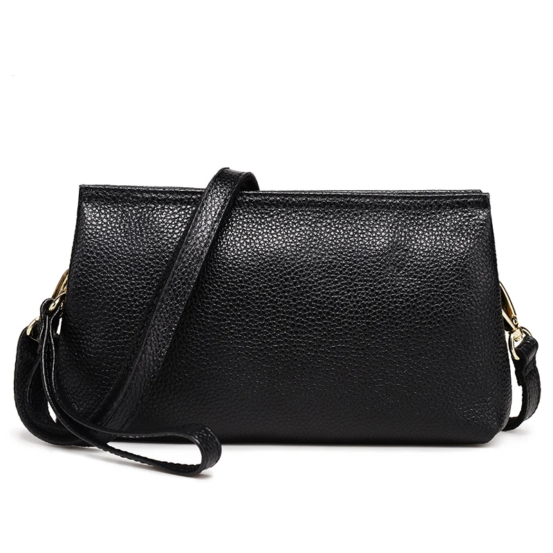 

Women's handbag clutch genuine leather 2017 women's day clutch first layer of cowhide fashion shoulder bag messenger bag