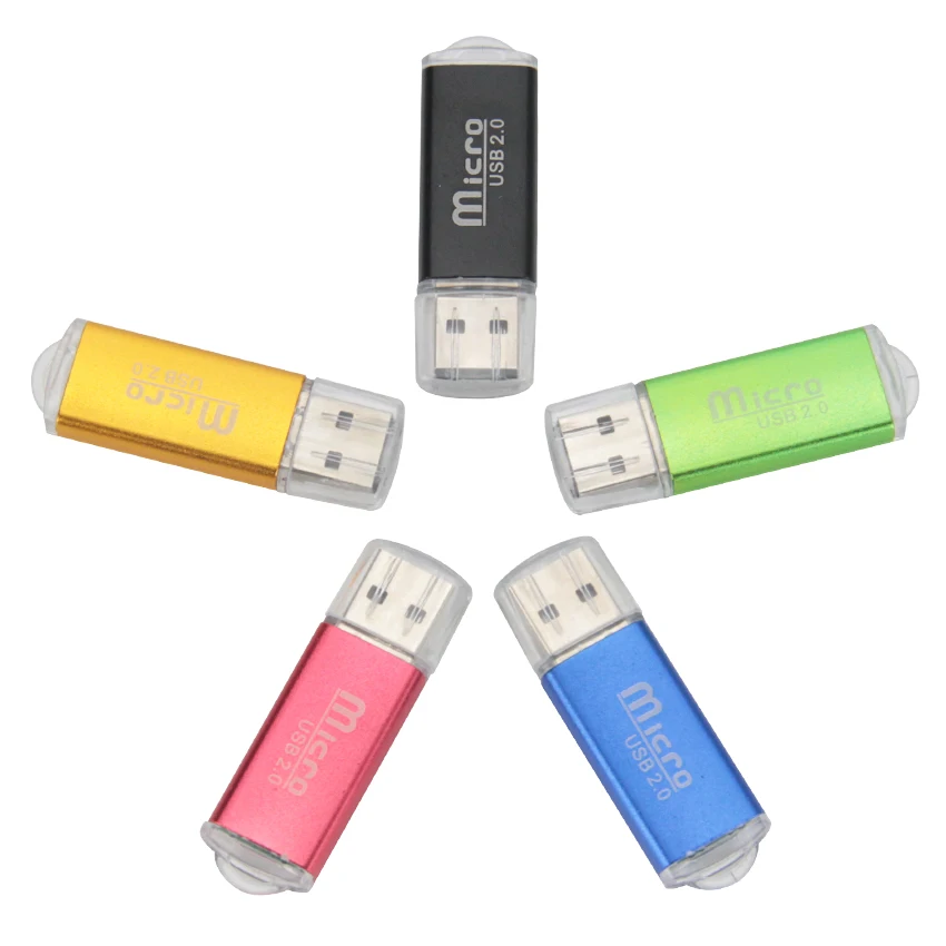

High Quality Mini USB 2.0 Card Reader for Micro SD Card TF Card Adapter Plug and Play Colourful Choose from for Tablet PC 50pcs