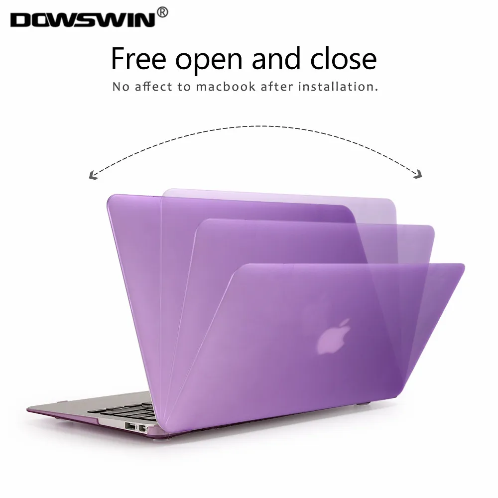 Чехол для macbook air 13 Прозрачный матовый чехол DOWSWIN полная защита жесткий из