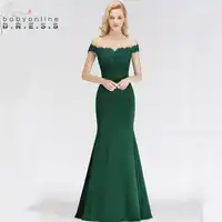 Customized 34 Colors Green Lace Evening Dresses Elegant Off Shoulder Sweetheart Vintage Evening Gown Robe de Soiree Longue