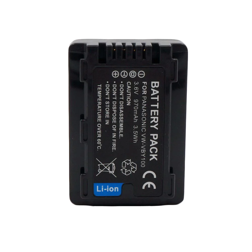 WHCYonline 970mAh VW VBY100 Аккумулятор для фотоаппарата Panasonic|camera battery|battery for camerabattery camcorder |