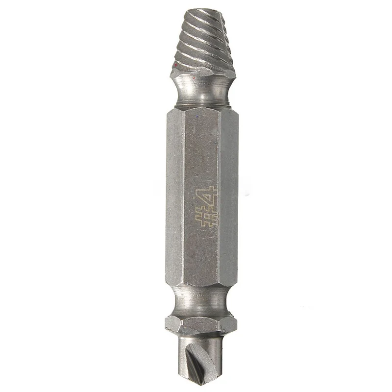 1 Set 4 PCS Screw Extractor Drill Bits Remover Out Stud Tools
