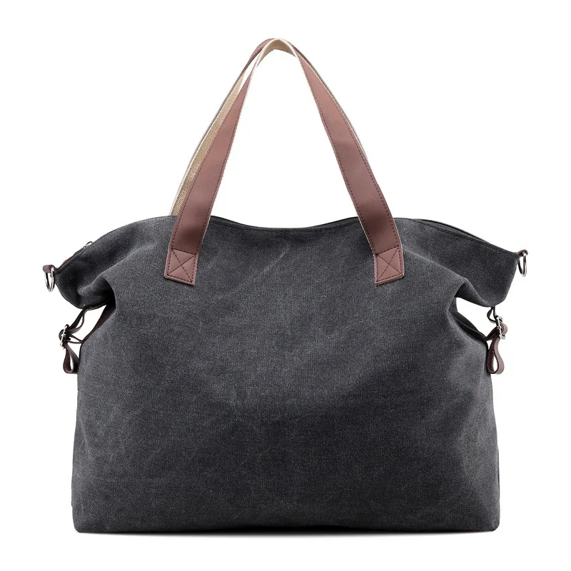 Women Canvas Handbags High Quality Female Single Shoulder Bags Crossbody Bag Vintage Solid Multi-pocket Lady Totes Bolsas SS7376 (26)