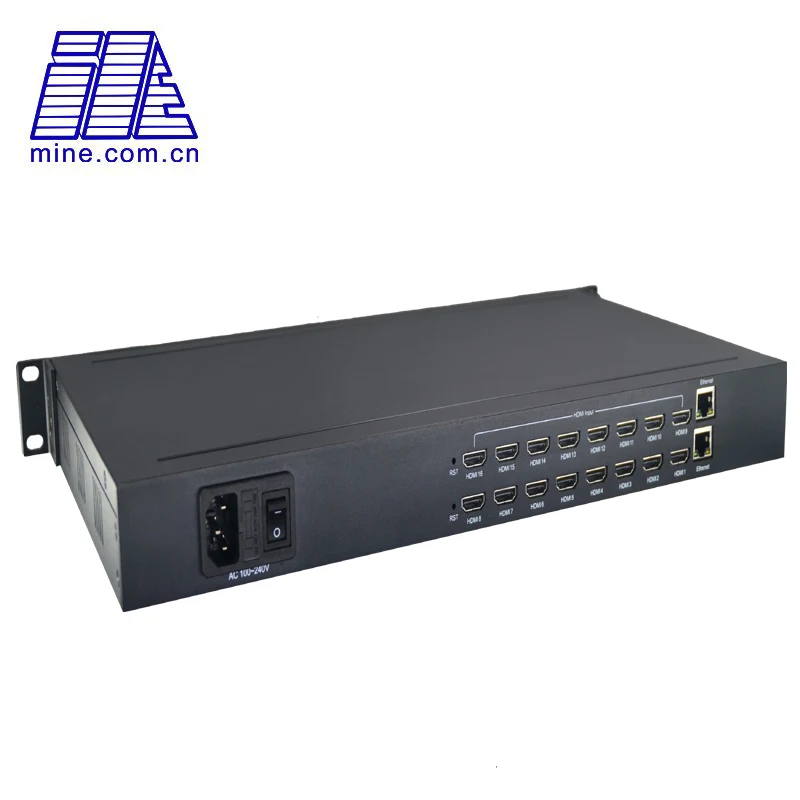E8001 MPEG-4 H264 AVC 8CH HDMI к IP потокового кодировщика IPTV в 1U стойке максимальная поддержка 16CH вход