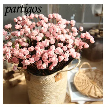 

High quality Artificial Rose Fake Rose Romantic Wedding Decoration House Decor Valentine's Day gift Wreath Bridal Flower Bouquet