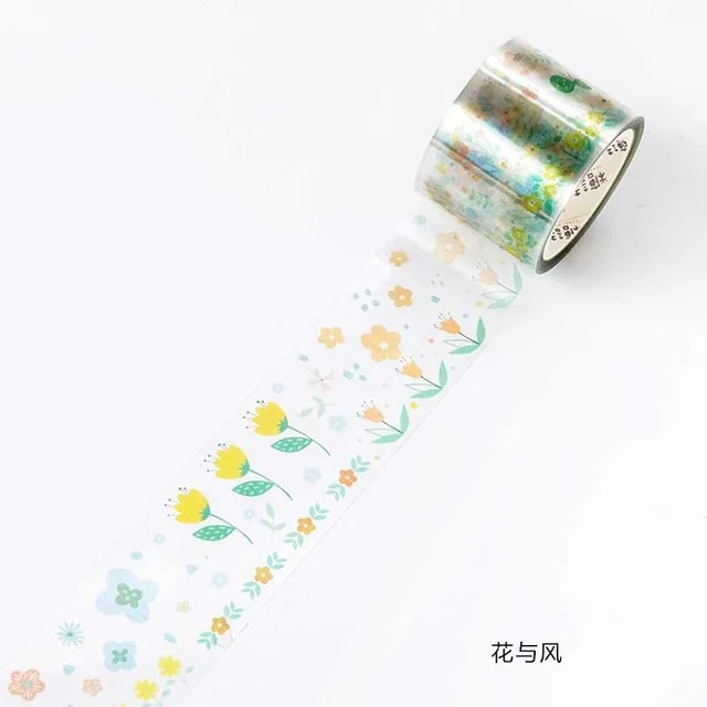 Happy Serise Journal Deco прозрачная лента васи маскирующая лента японские канцелярские наклейки Скрапбукинг школьные принадлежности - Цвет: 16