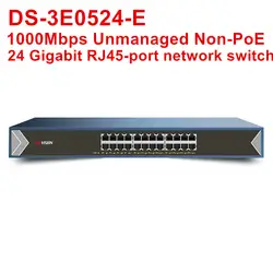 Hikvision DS-3E0524-E unmanagednetwork Gigabit non-коммутатор питания через ethernet с 24 1000 Мбит/с RJ45 порты