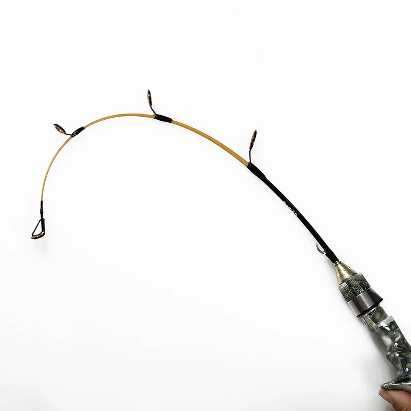 1pcs/pack mini ice rod casting handle cheap portable shrimp rod winter