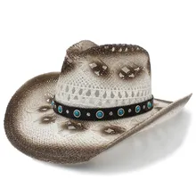 Женская и мужская Ковбойская шляпа Sombrero ковбойская ручной