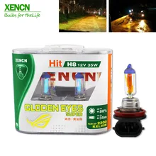 XENCN H8 12V 35W 2300K Golden Eyes Super Yellow Light Germany Quality Halogen Car Bulbs Visibility