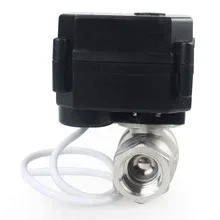 HSH-Flo 3/" DN20 12 V/24VDC SS304 моторизованный шаровой клапан, электрический шаровой кран свяжитесь с нами