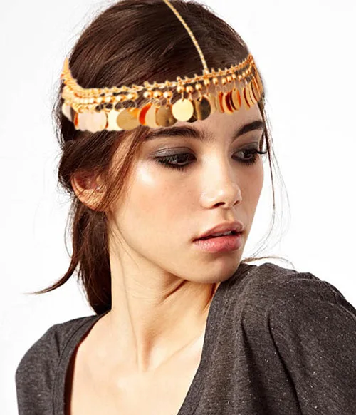 

Jasmine Cosplay Aladdin And The Magic Lamp Character Cos Hair Band Chain Punk Alloy Head Wear Stage Collection Woman Drop Ship