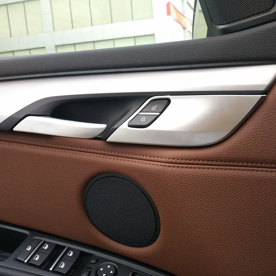 1set=4pcs * Chrome Car Parts Safety Door Lock Cover Trim For BMW X5 X6 F15 F16 2014-2017 1set=4pcs * Chrome Car Parts Safety Door Lock Cover Trim For BMW X5 X6 F15 F16 2014-2017