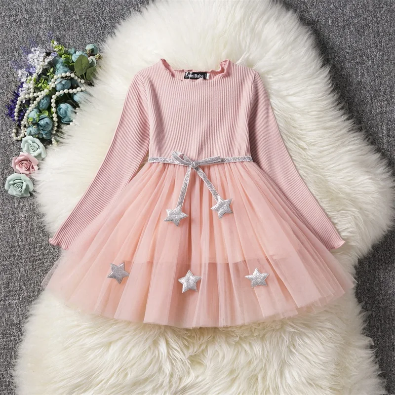 Платья для маленьких девочек; дизайнерский Кружевной Костюм принцессы; летняя одежда для девочек; Infantil Vestidos; Розовая одежда Феи; детская повседневная одежда; размеры 8T
