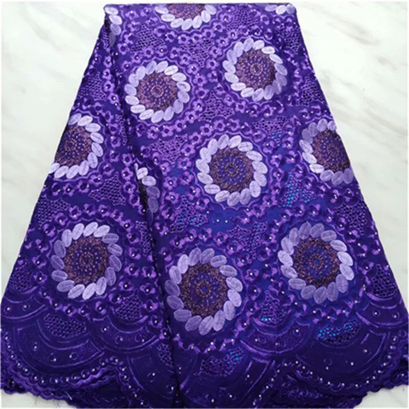 

African Cotton Swiss Voile Lace Fabrics 2019 High Quality Stones Nigerian Dry Swiss Voile Lace In Switzerland For Wedding