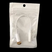 50 шт. для iPhone 7 Соединительный Кабель-адаптер для 3,5 мм AUX Женский аудио наушники удлинитель Jack стерео адаптер