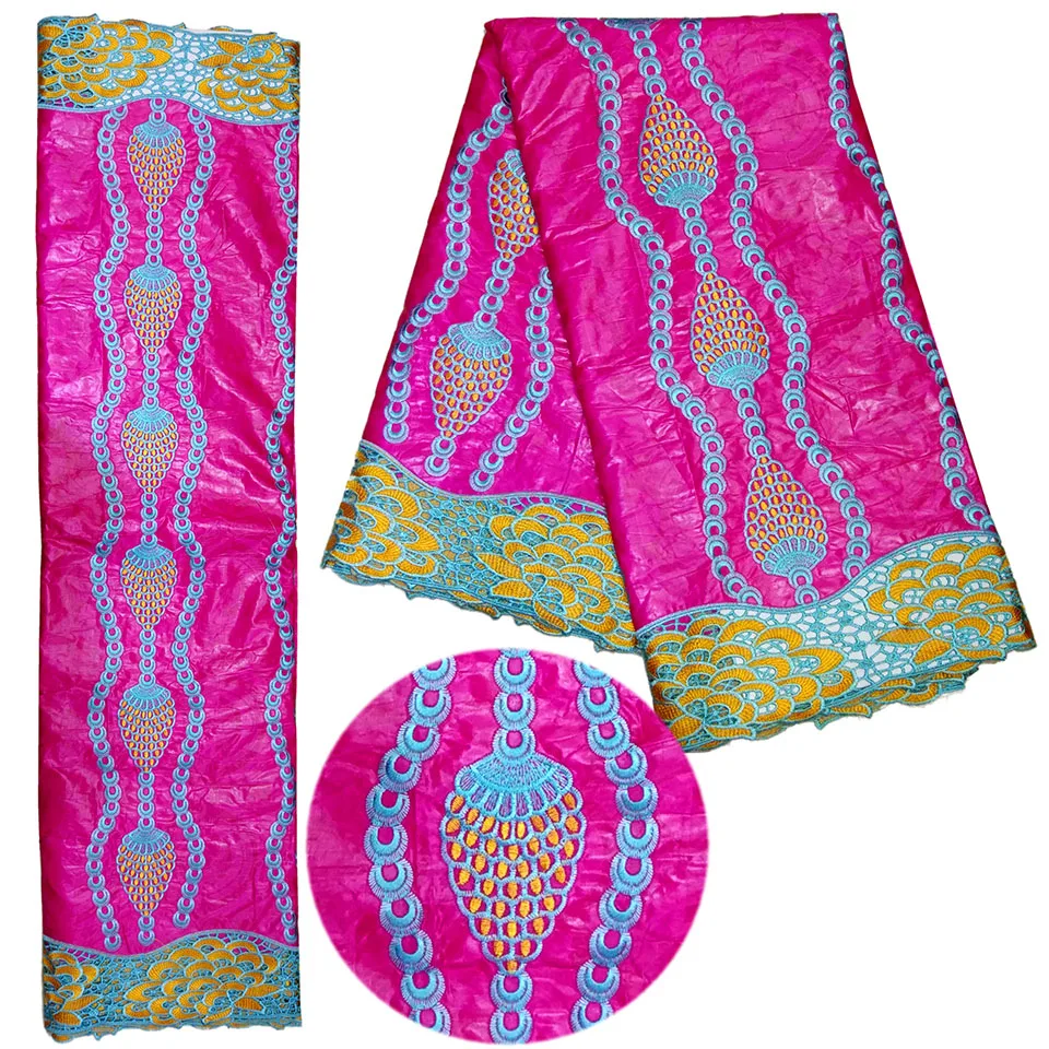 Afrikaans Roze Wax Print Broderie Tissus Africaine Ankara Prints Fabric