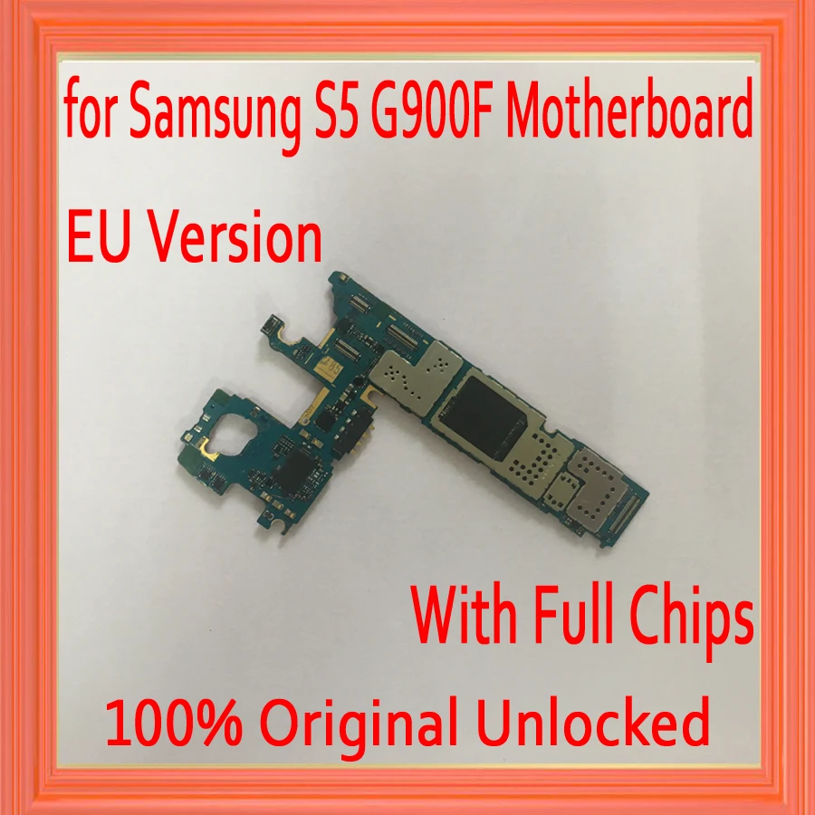 

Original unlocked for Samsung Galaxy S5 G900F Motherboard,16gb EU Version for Galaxy S5 G900F Mainboard+Full Chips,Free Shipping