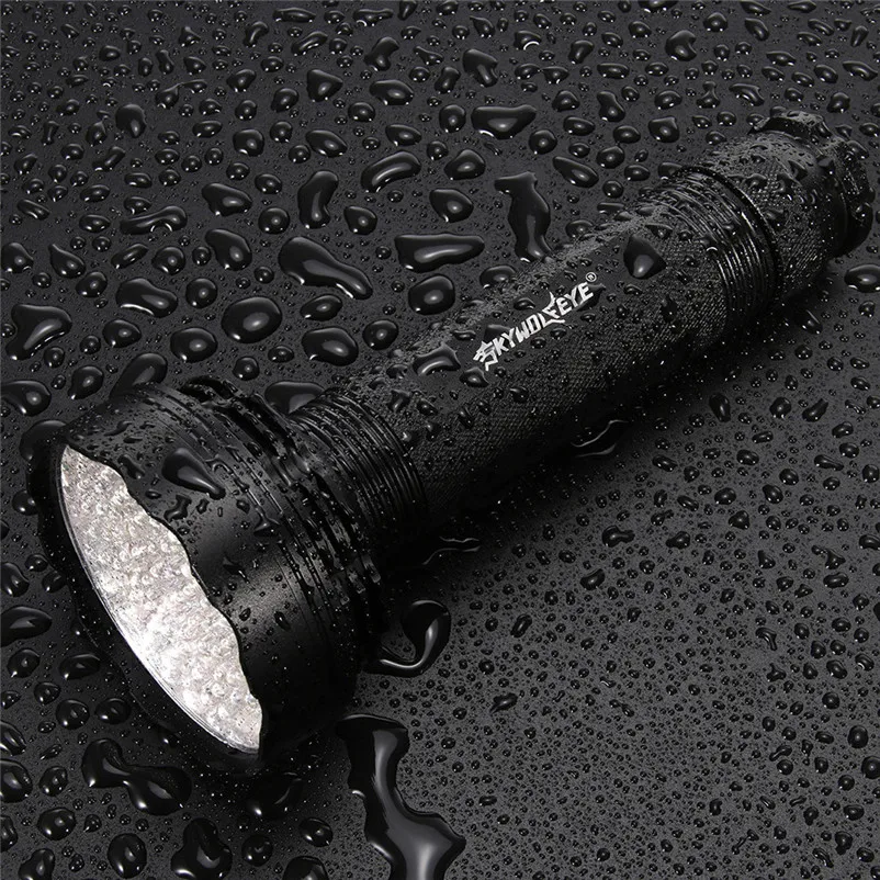 100 LED UV Ultra Flashlight Violet Torch Led Light Blacklight Light 395nM Inspection Lamp Torch 6xAA Battery Zaklamp 40MAY614