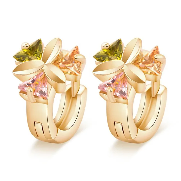 

Newest Style Flower shape AAA high quality Earrings For Women's Birthday Gift earring
