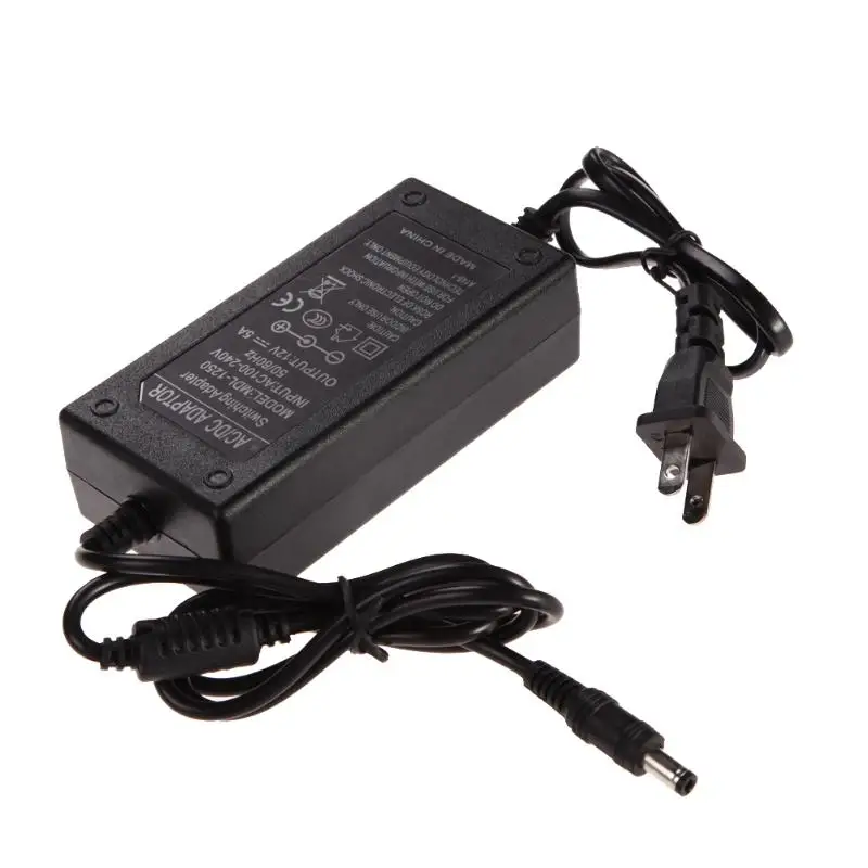 AC 100-240V Converter Adapter DC 5.5 x 2.5MM 12V 5A 5000mA Charger US Plug Switching Power Supply for Communication Equipment AC 100-240V Converter Adapter DC 5.5 x 2.5MM 12V 5A 5000mA Charger US Plug Switching Power Supply for Communication Equipment