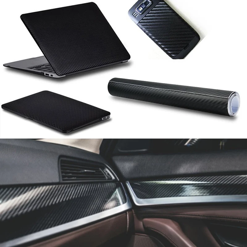 30X127cm 3D виниловая наклейка из углеродного волокна ПВХ для VW Tiguan jetta 2017 Toyota Corolla CHR KIA