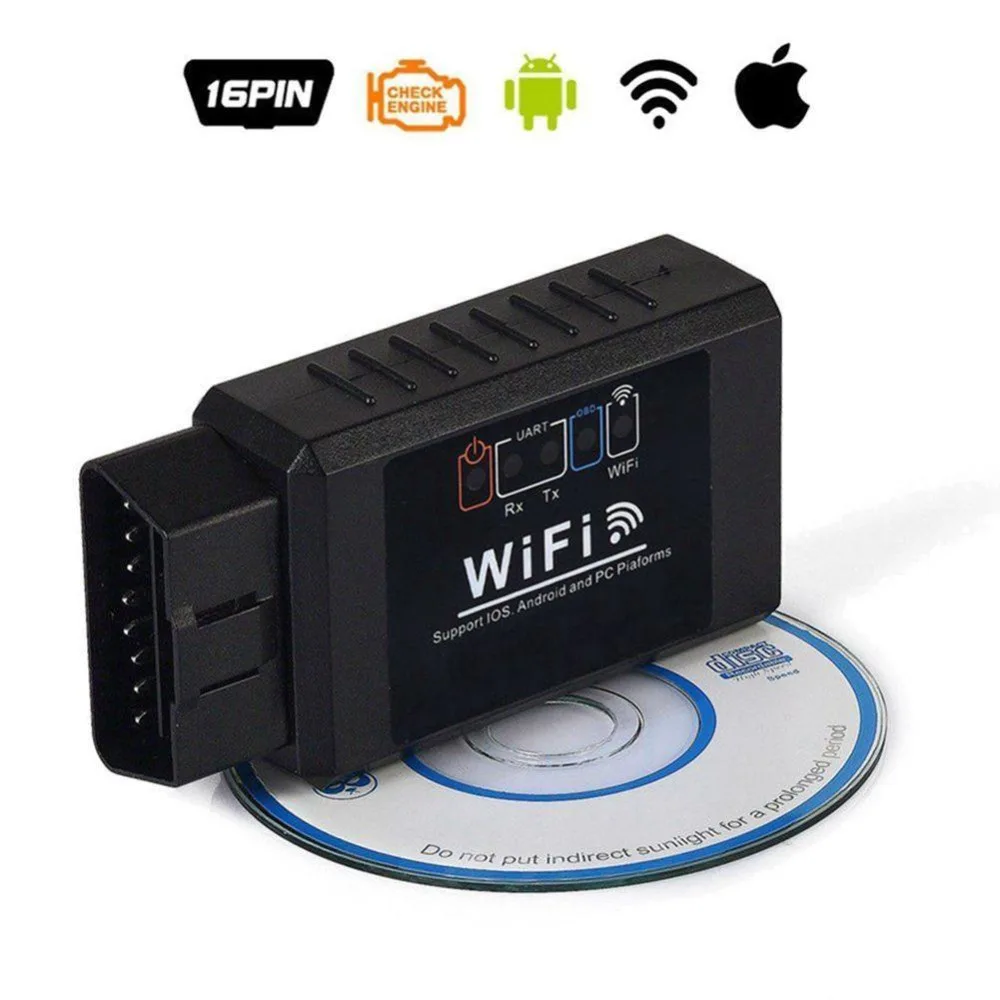 Wi Fi ELM327 OBD2 Авто диагностический сканер скан инструмент для iPhone iPad Android и ПК с