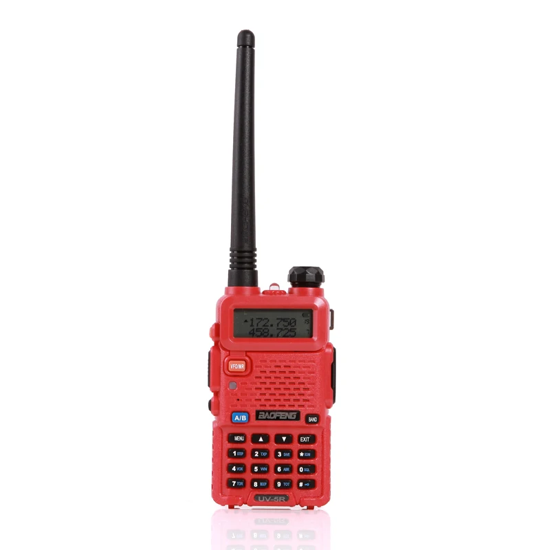 Baofeng уф-5r Рация двухстороннее радио walkie talkie для укв dual band хэм cb радиостанции баофенг uv 5rbaofeng уф-5r рации для охоты - Цвет: UV5R Red