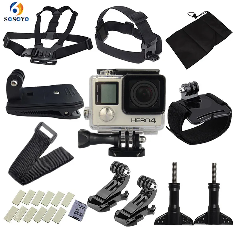 For Gopro Waterproof Protective Case Housing Adjustable Chest Strap Wearing Diving Set for Gopro hero 4 3+ Camera Accessories  (10)