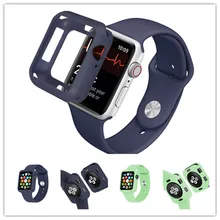 Чехол для часов iWatch Series 1, 2, 3, 4, Защитный Мягкий силиконовый чехол из ТПУ для Apple Watch 44 мм, 40 мм, 38 мм, 42 мм