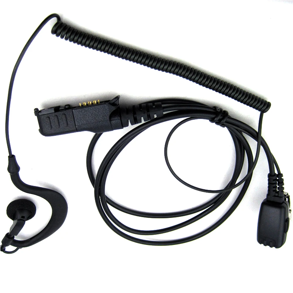 Earpiece Headset for Motorola Walkie Talkie Radio XPR3300 XPR3500 XIR P6620 E8600 XIR P8260 P6600 P8668 Radio Ear Hook Earphone wireless walkie talkie bluetooth ptt headset earpiece for motorola p8668 p8668i gp328d gp338d p8200 p8260 mic headset adapter