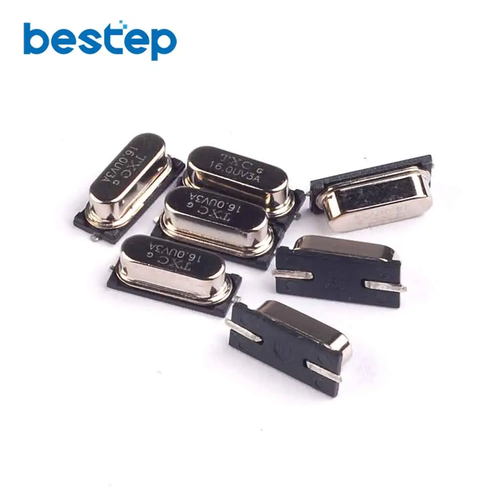 10PCS 49SMD 16.000MHz 16MHz Passive Crystal Oscillator SMD