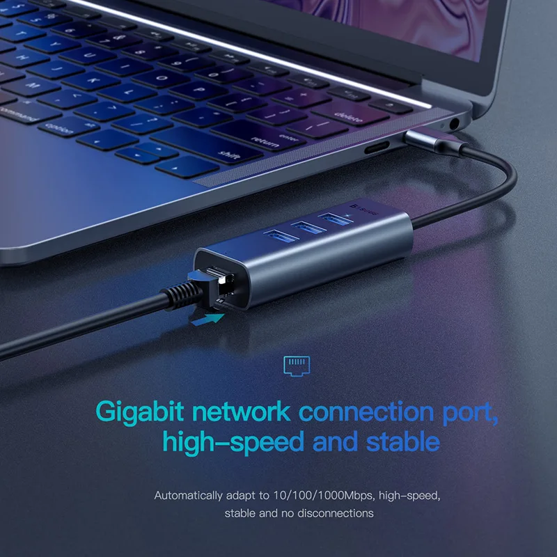 Baseus Мульти USB 3 0 type C концентратор порт для Macbook Air Pro Otg HDMI RJ45 адаптер сплиттер