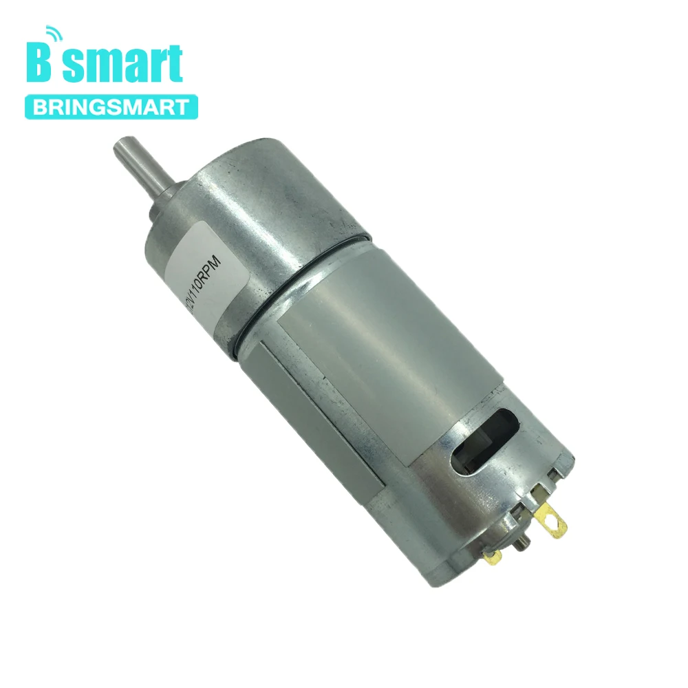 Фото Bringsmart JGB37 550 миниатюрный двигатель постоянного тока с замедлением 12 В высоким Bringsmart JGB37 550 миниатюрный двигатель постоянного тока с замедлением 12 В высоким