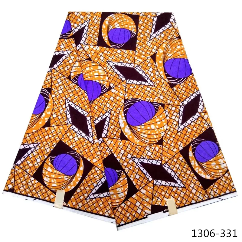 

New African Fabric nigeria java Wax Print Fabric 6 Yards/Piece Batik African Ankara fabric Nigeria Wax For Wedding 1306-33
