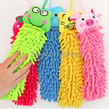 

Free shipping Microfiber cartoon Hanging towel Cute animal cleaning towel(200 pcs/lot) #DA68