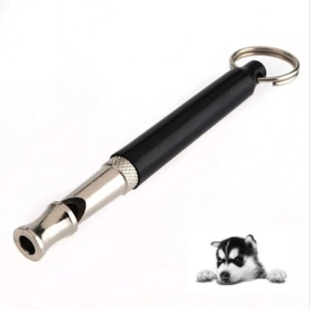 Новинка, 1 шт., черная двухцветная ультразвуковая флейта, свистки для собак для тренировок, звуковой свисток, сверхзвуковой свисток для собак, щенков
