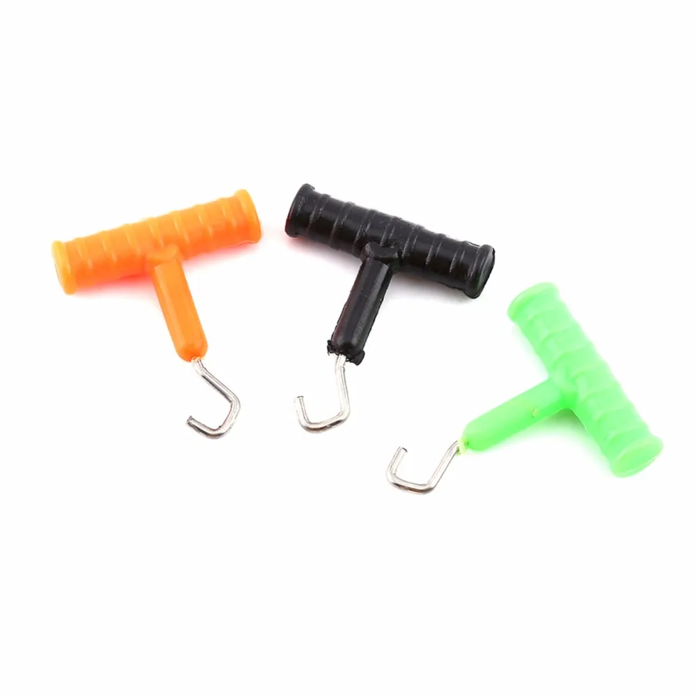 1 Pc 4.5g خيط صنارة الصيد عقدة مجتذب البلاستيك الشعر تزوير صنع أداة عقدة تزوير محطة الكارب الصيد معالجة أداة اكسسوارات