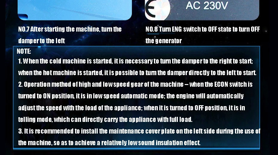 1000W Портативный бензиновый генератор 220V AC Выход бесшумный Кемпинг инвертор генераторная установка