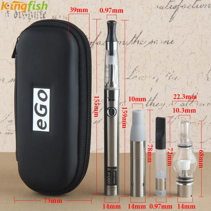 Кингфиш 4 в 1 сухой травы испаритель ugov2 mini kit воск назад Vape ручка 650/900/mah ugo v II
