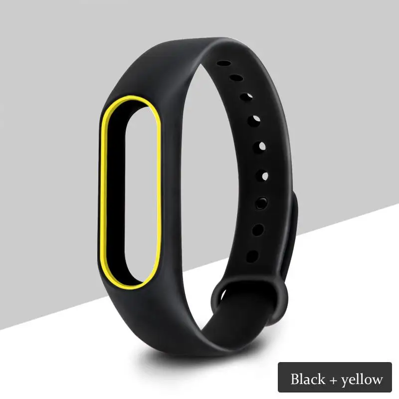 Силиконовые браслеты для Xiaomi mi Band 2 Fresh looks ремешок mi band 2 браслет сменный спортивный ремешок аксессуары - Цвет: 6