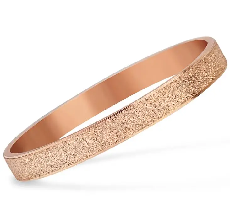 Новое ювелирное изделие, розовое золото/позолоченный глазурь, браслет для женщин, корейский стиль, модные браслеты, стальной браслет, ювелирные изделия для влюбленных - Окраска металла: Rose Gold